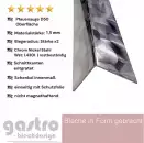 Edelstahl Kantenschutz Winkel D50 rundgeschliffen in 1,5 mm Stärke
